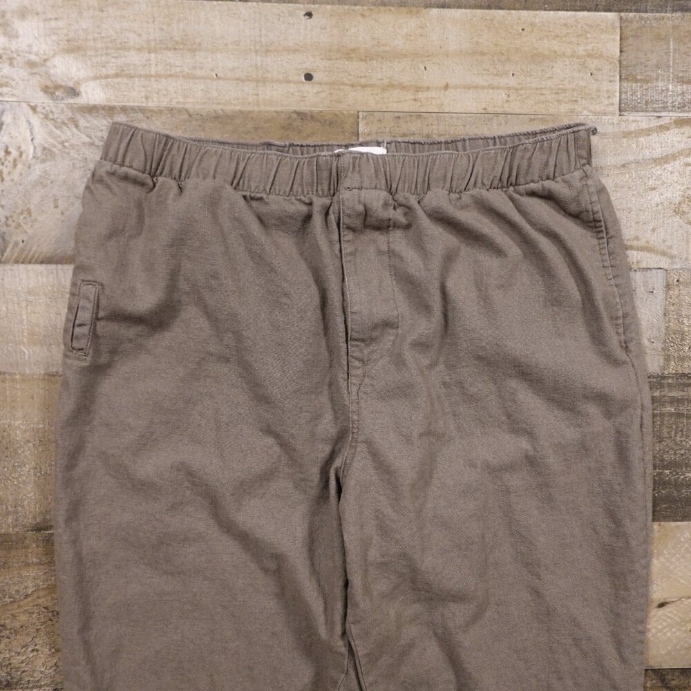 Urban Outfitters Your Neighbors Linen Blend Tapered Pants – Men's Medium Taupe‎ - Picture 2 of 11